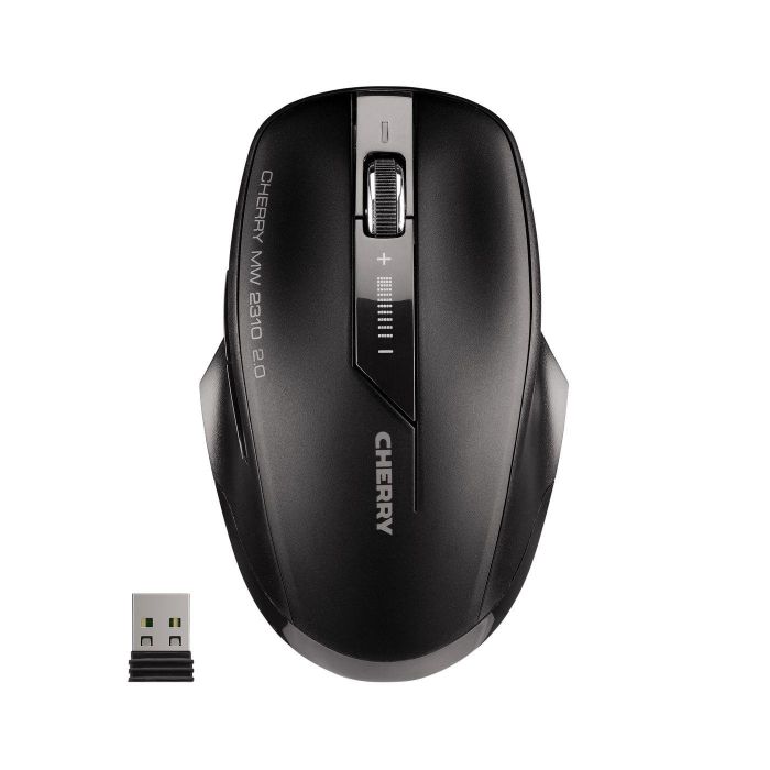 Cherry Ratón Inalámbrico Óptico MW 2310 Negro, 2400 DPI, 6 Botones, Ambidextro, USB