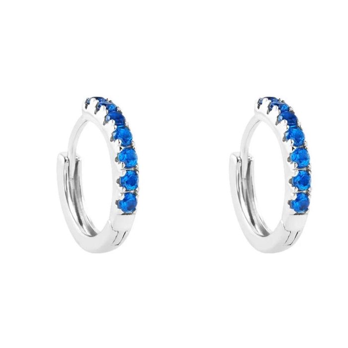 Pendientes Mujer Stroili 1682431 Plateado Azul Pendientes Mujer Stroili 1682431 Plateado Azul
