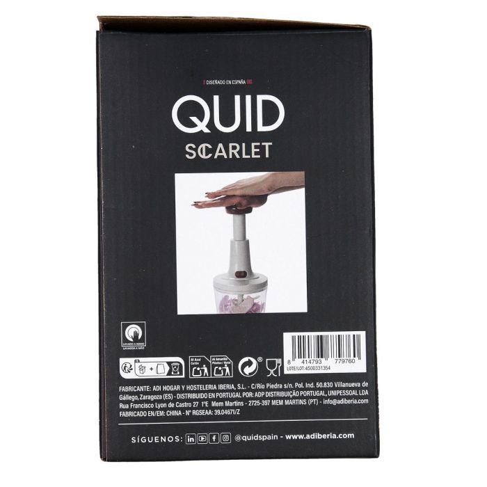 Picadora Manual Scarlet Quid 12,5x29 cm (12 Unidades) 3