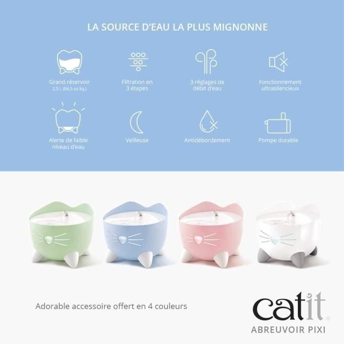 Fuente de agua automática para gatos CAT IT - 2,5 L - Blanco 1 Fuente de agua automática para gatos CAT IT - 2,5 L - Blanco 1