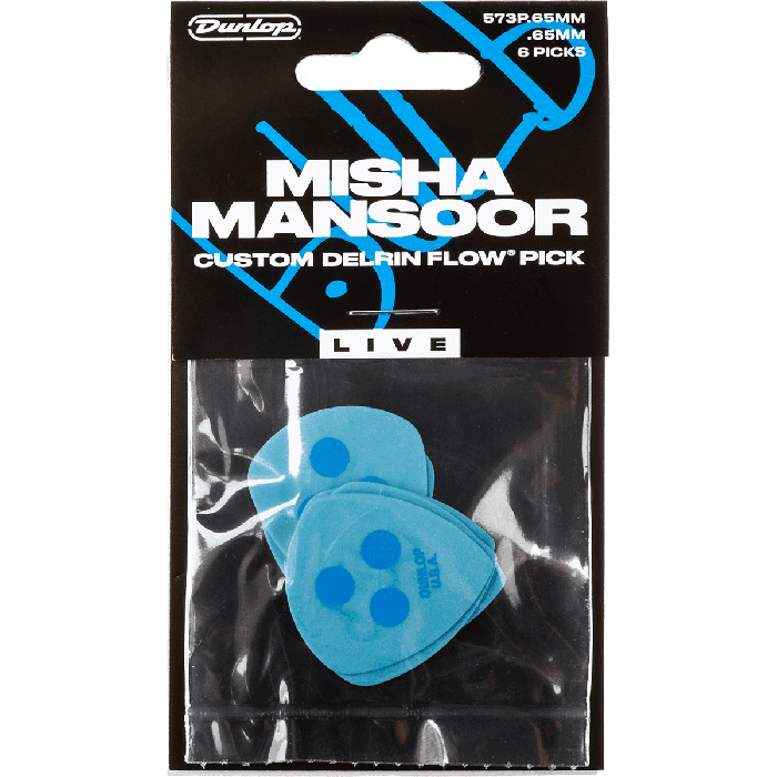 Dunlop Pack 6 Púas Delrin Flow® Misha Mansoor - 0,65 Mm 3 Dunlop Pack 6 Púas Delrin Flow® Misha Mansoor - 0,65 Mm 3