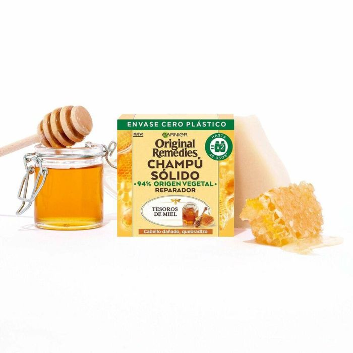 Garnier Original Remedies Champú Sólido Tesoros De Miel 3 Garnier Original Remedies Champú Sólido Tesoros De Miel 3
