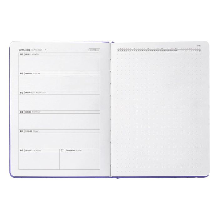 Agenda Escolar Antartik 25-26 Encuadernada Ggo! Simil Piel Morado Semana Vista A5 Bilingüe Papel Fsc 80 gr 8 Agenda Escolar Antartik 25-26 Encuadernada Ggo! Simil Piel Morado Semana Vista A5 Bilingüe Papel Fsc 80 gr 8