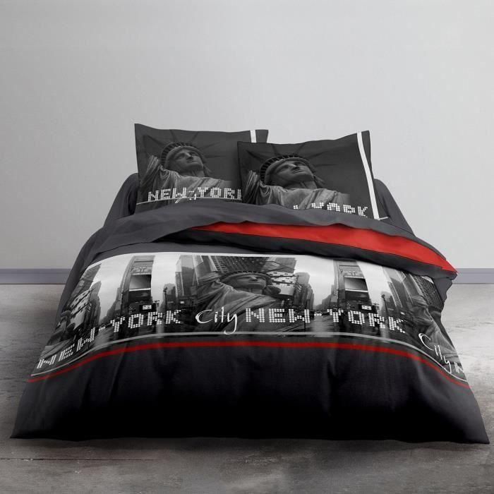 TODAY Juego de cama Clem Cotton para 1 persona - 140 x 200 cm - Estampado rojo 2 TODAY Juego de cama Clem Cotton para 1 persona - 140 x 200 cm - Estampado rojo 2