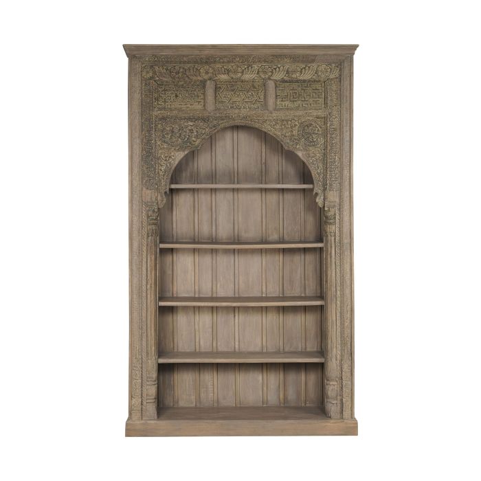 DKD Home Decor Estantería de Teca Colección Unique / Antique para Item Home con 4 Estantes 168x56x272 cm 1 DKD Home Decor Estantería de Teca Colección Unique / Antique para Item Home con 4 Estantes 168x56x272 cm 1
