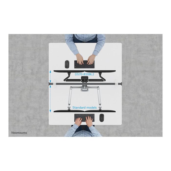 Neomounts DS70-810BL2 Brazo para Monitor de 17-32 Pulgadas con Resorte de Gas, Negro