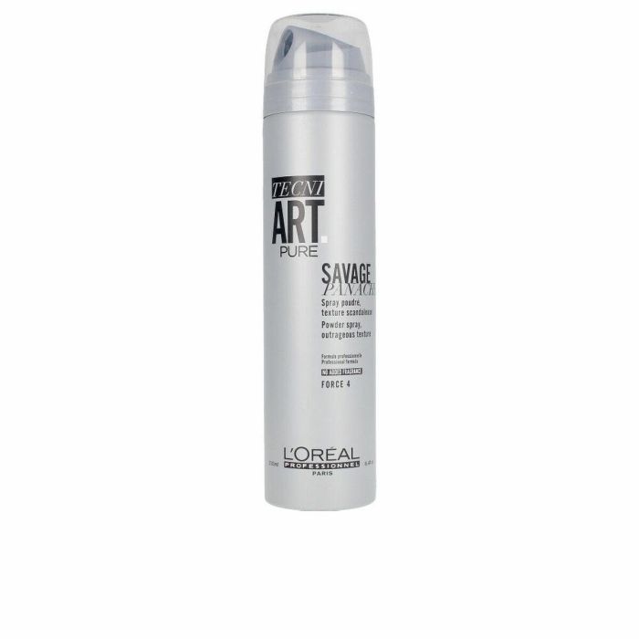 L'Oréal Professionnel Paris TECNI ART Savage Panache Force 4 Spray para Textura Intensa y Volumen, Acabado Mate 250 ml