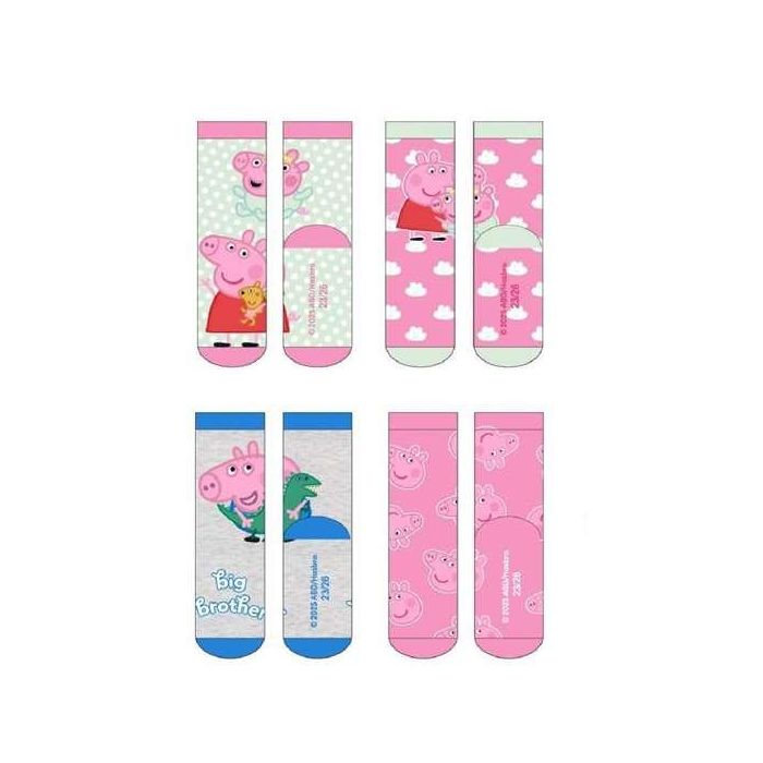 Pack calcetines 4 piezas peppa pig t.23/26 0 Pack calcetines 4 piezas peppa pig t.23/26 0