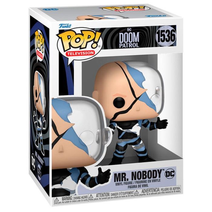 Funko Figura POP DC Comics Doom Patrol Mr. Nobody - Figura de Vinilo Coleccionable de 9cm en Caja Regalo