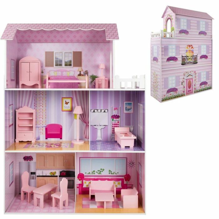 Casa de muñecas de madera 80x31x112 cm Casa de muñecas de madera 80x31x112 cm