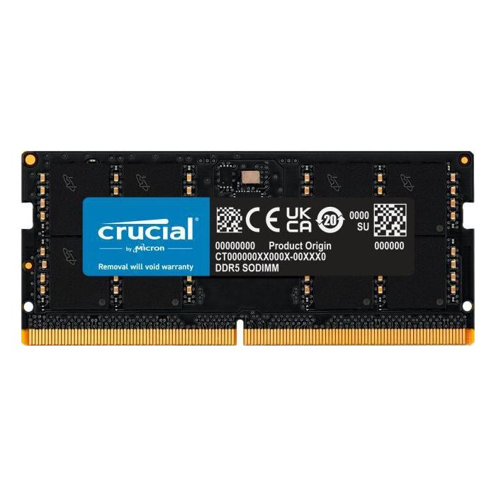 Crucial 32GB DDR5-5200 SODIMM CL42 (16Gbit) Crucial 32GB DDR5-5200 SODIMM CL42 (16Gbit)
