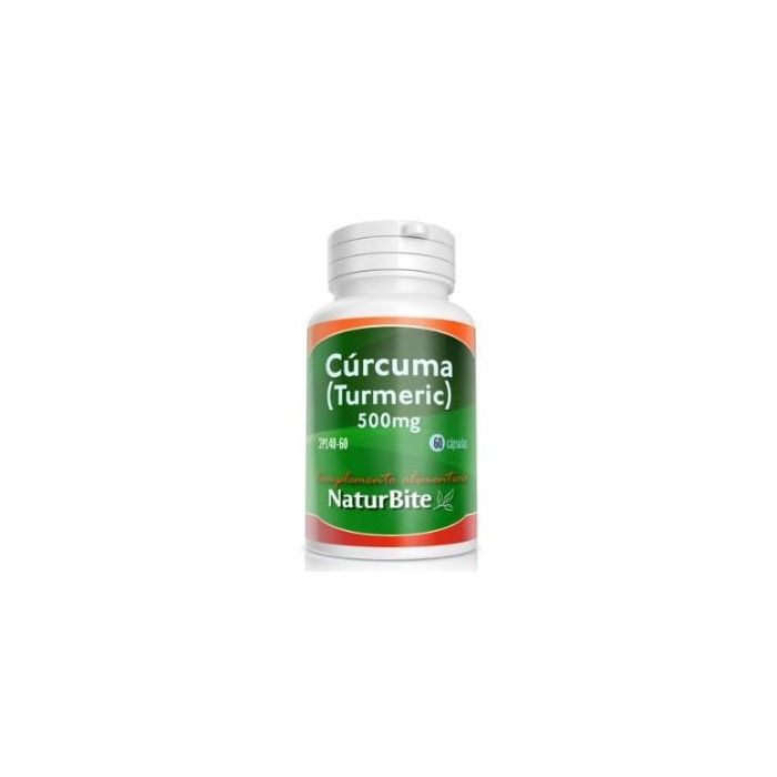 NATURBITE Cúrcuma (Turmeric) 500Mg 60 Cápsulas para Articulaciones
