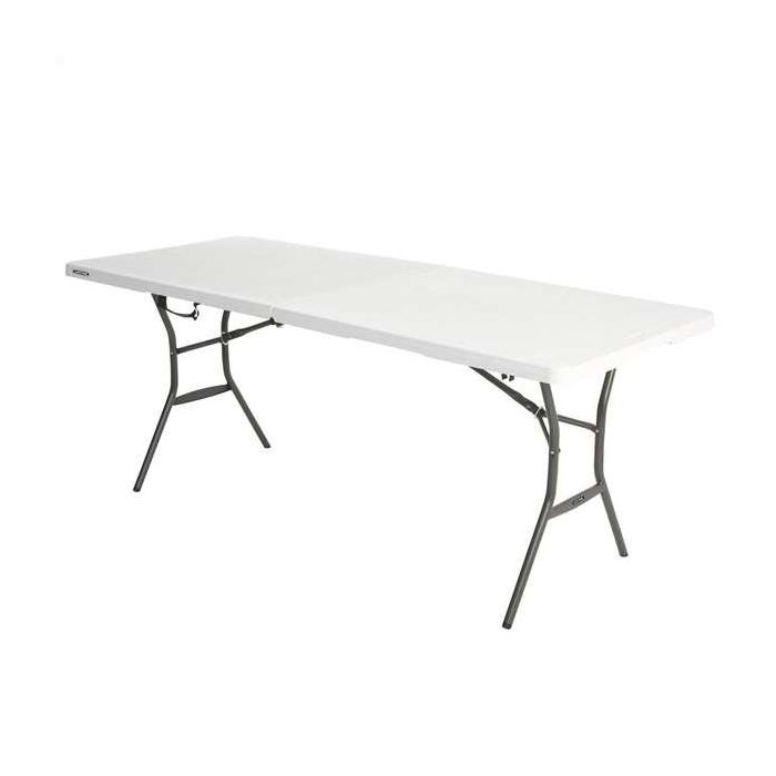 Mesa Plegable Lifetime Blanco 185 x 74 x 76 cm Acero Plástico