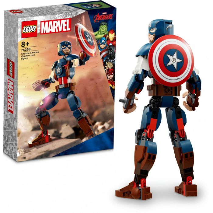 LEGO Capitán América Marvel Super Heroes Figura para Construir 310 Piezas 12 LEGO Capitán América Marvel Super Heroes Figura para Construir 310 Piezas 12