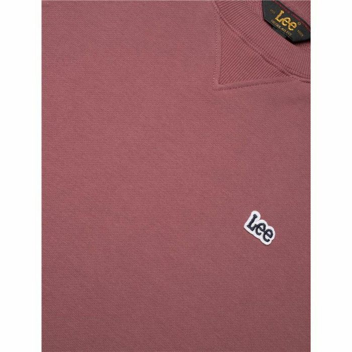 Sudadera sin Capucha Hombre Lee Lee Patch Crew Sws Rojo Carmesí 1