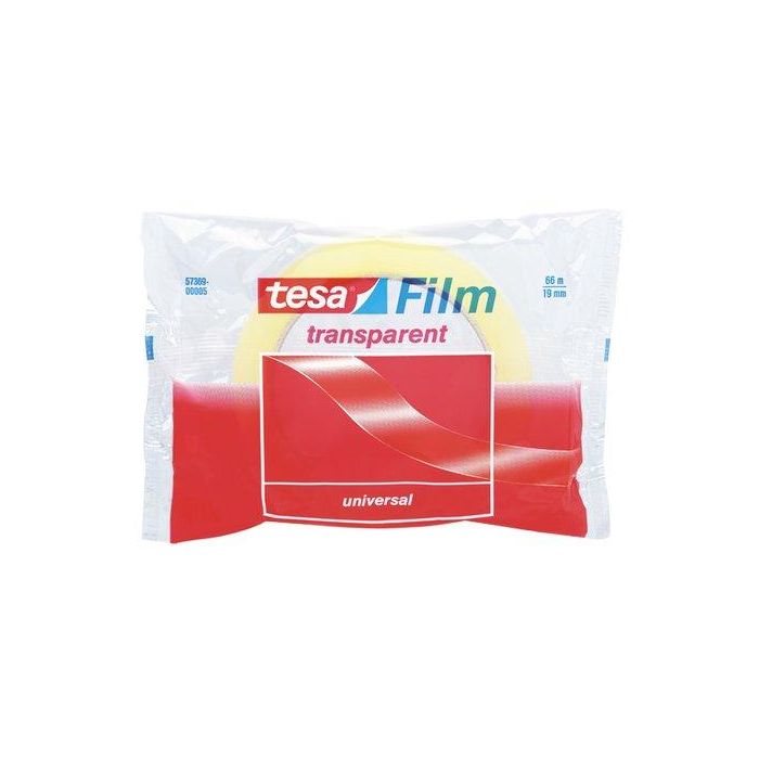 Cinta Adhesiva Tesa Transparent Rollo 66X19 8 unidades