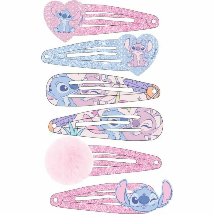 Cerdá Clips de Pelo Stitch - Set de 6 Piezas, Accesorios Infantiles, Azul 3 Cerdá Clips de Pelo Stitch - Set de 6 Piezas, Accesorios Infantiles, Azul 3