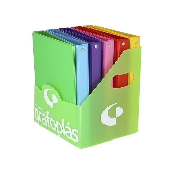 Carpeta De Anillas Grafoplas Pvc Escolar Colors 4º 4 An.20Mm Expositor De 10 (6 Colores)