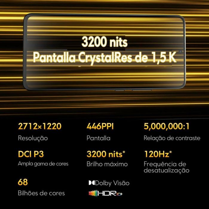 Xiaomi POCO X7 Pro 5G 256GB Negro/Amarillo - Móvil 12GB RAM, Cámara 50MP OIS, Batería 6000mAh HyperCharge 90W, Pantalla AMOLED 1.5K 120Hz IP68 5 Xiaomi POCO X7 Pro 5G 256GB Negro/Amarillo - Móvil 12GB RAM, Cámara 50MP OIS, Batería 6000mAh HyperCharge 90W, Pantalla AMOLED 1.5K 120Hz IP68 5