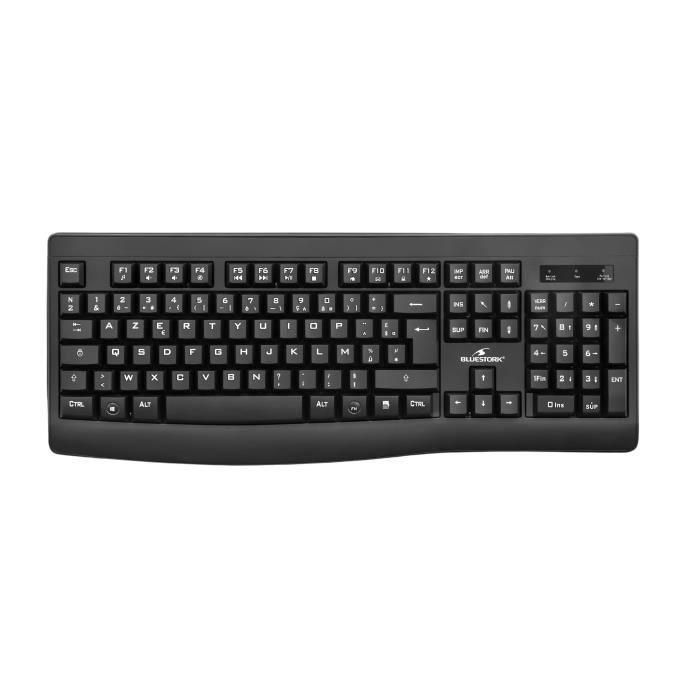 Bluestork BLU3760162066678 Pack Teclado Inalámbrico y Ratón Recargable - Negro 1 Bluestork BLU3760162066678 Pack Teclado Inalámbrico y Ratón Recargable - Negro 1