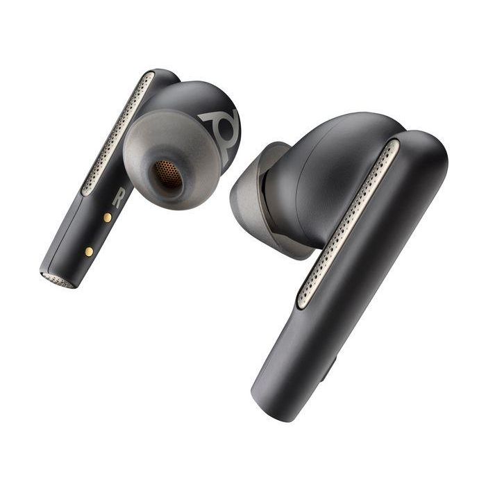 Poly Voyager Free 60+ UC Auriculares Carbon Black con ANC, 3 Micrófonos, Estuche Táctil y Adaptador USB-C BT700 1