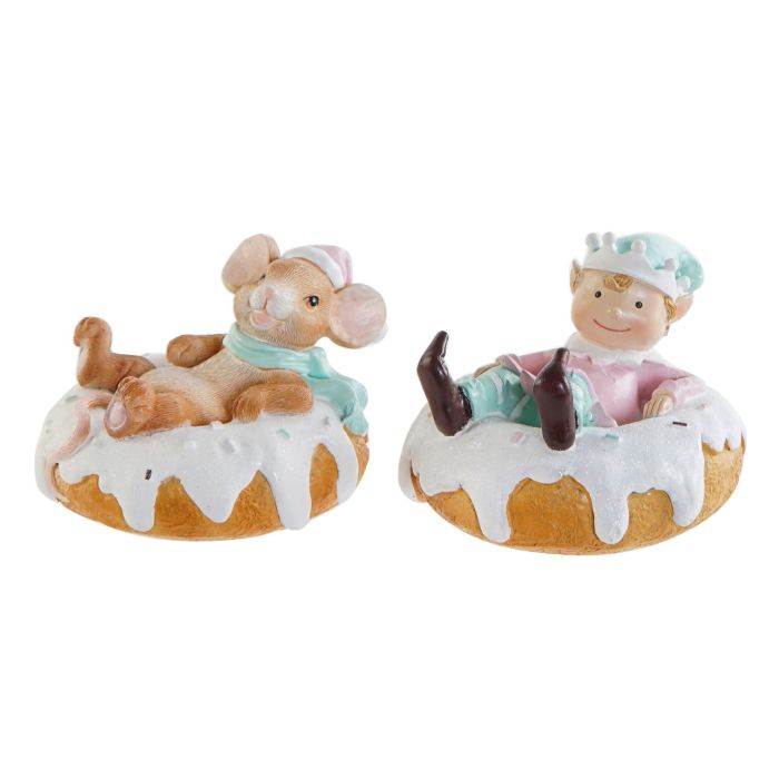 DKD Home Decor Figura Navidad Fantasía de Ratón en Resina, 11x8x11.5 cm (2 Unidades, Surtido Aleatorio) DKD Home Decor Figura Navidad Fantasía de Ratón en Resina, 11x8x11.5 cm (2 Unidades, Surtido Aleatorio)