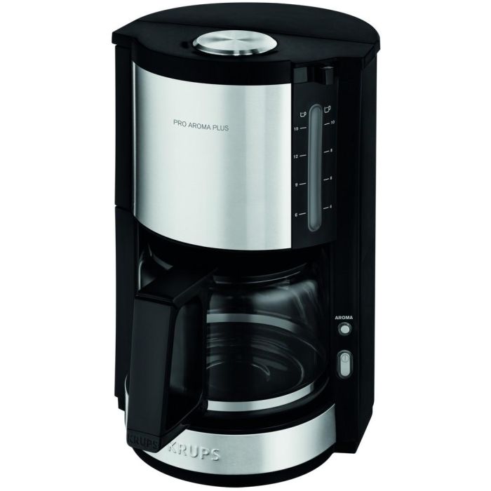 KRUPS KM321010 Pro Aroma Plus Cafetera de filtro eléctrica, 1,25 L o 15 tazas, Cafetera, Negro y acero inoxidable 2 KRUPS KM321010 Pro Aroma Plus Cafetera de filtro eléctrica, 1,25 L o 15 tazas, Cafetera, Negro y acero inoxidable 2