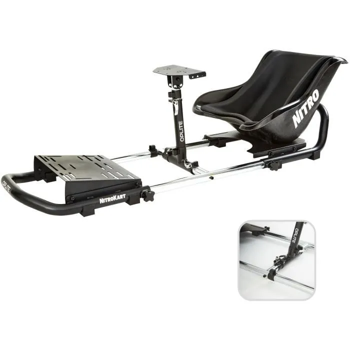 Oplite OP-NK77-FP Cabina de Simulación de Coche NitroKart Paquete Familiar 1