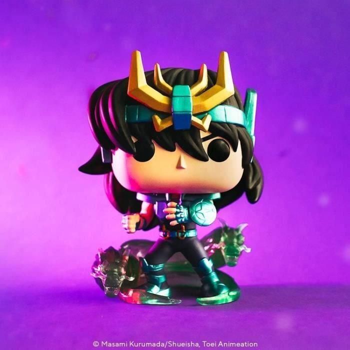 Funko FUN0889698476898 Figura Pop! Saint Seiya Shiryu Dragón 10 cm - Armadura Verde con Detalles Cuidados 1