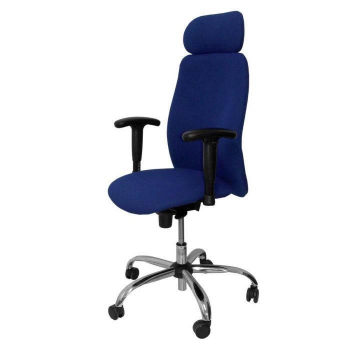 Silla de Oficina con Cabecero Fuente P&C BALI229 Azul 2