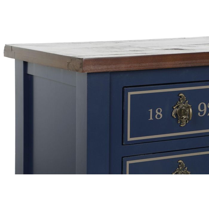 Consola Home ESPRIT Marrón Azul marino Madera de Paulonia 103 x 35 x 80 cm 2 Consola Home ESPRIT Marrón Azul marino Madera de Paulonia 103 x 35 x 80 cm 2