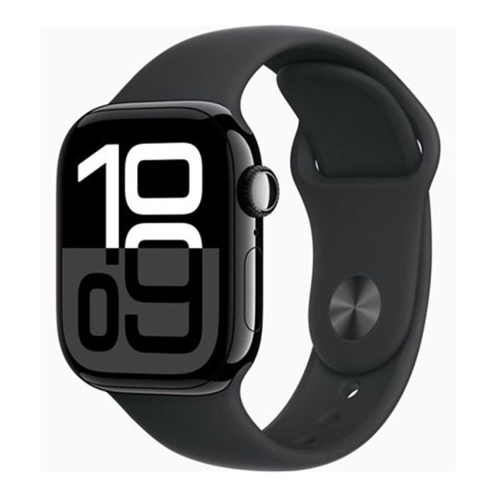 Apple Watch Series 10/ GPS/ 42mm/ Caja de Aluminio Negro Azabache / Correa Deportiva Negra M/L Apple Watch Series 10/ GPS/ 42mm/ Caja de Aluminio Negro Azabache / Correa Deportiva Negra M/L