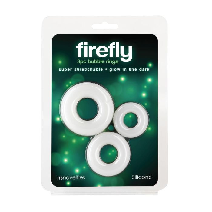 Anillo para el Pene NS Novelties Firefly Blanco 1