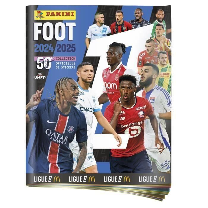 Pack de inicio - PANINI - Fútbol Ligue 1 2024-2025 - McDonald's - Álbum - 2 fundas - 1 gratis Pack de inicio - PANINI - Fútbol Ligue 1 2024-2025 - McDonald's - Álbum - 2 fundas - 1 gratis