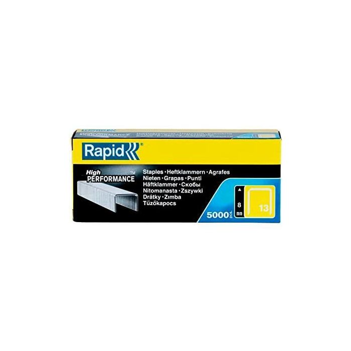 Rapid Grapas Finas Nº13 13-8 Caja 5000 Ud Galvanizadas Rapid Grapas Finas Nº13 13-8 Caja 5000 Ud Galvanizadas