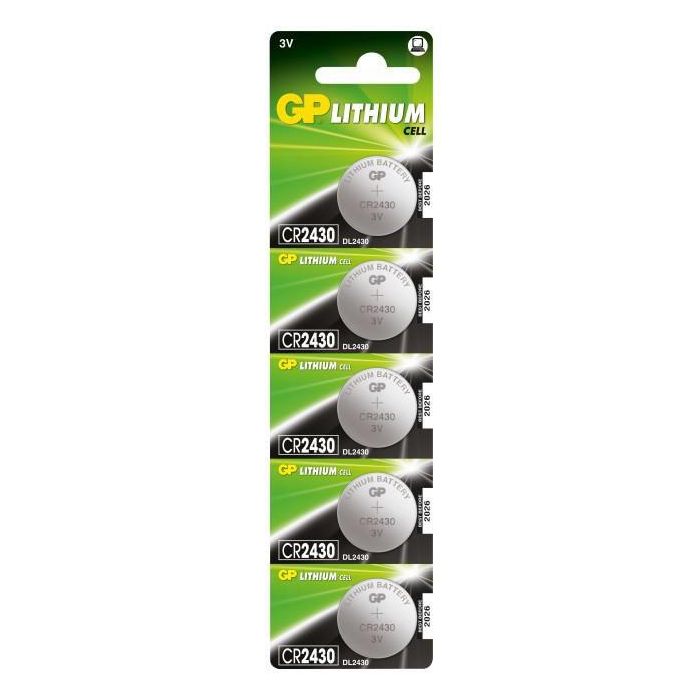 GP Lithium Cell Battery CR2430 5-pack GP Lithium Cell Battery CR2430 5-pack