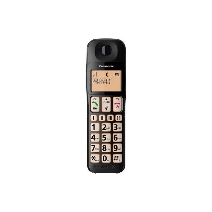 Panasonic Teléfono Inalámbrico KX-TGE310SP Negro Panasonic Teléfono Inalámbrico KX-TGE310SP Negro