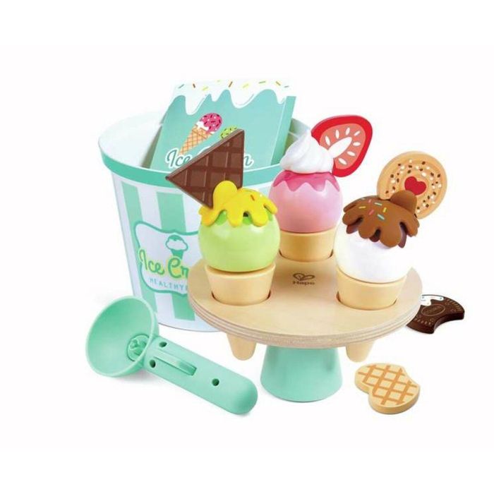 Hape 2-8Y Juego de Cubo de Helados Ice Cream Bucket Playset para Niños - Juguete de Simulación para Edades a Partir de 3 Años 1