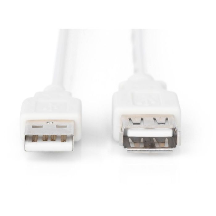 DIGITUS USB 2.0 Verlängerungskabel Typ A -A St/Bu 1.8m.beige 1