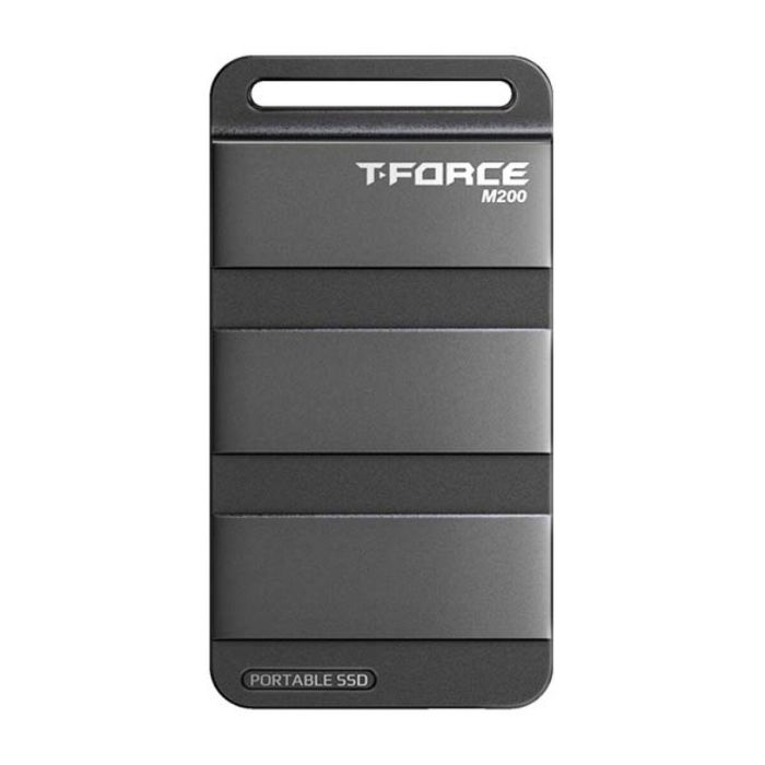 Team Group T-FORCE M200 SSD Portátil 1 TB, USB-C USB 3.2 Gen 2x2 (20 Gbps), Velocidad 2000 MB/s Lectura/Escritura, Color Negro
