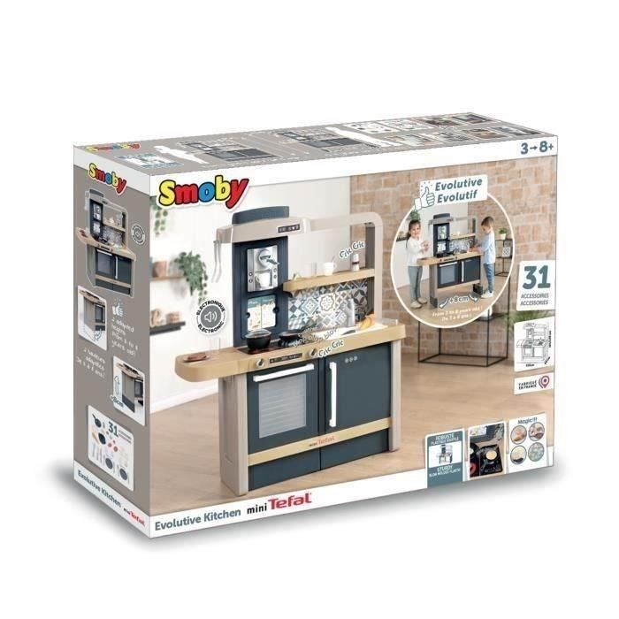Cocina escalable Smoby Tefal - Para niños a partir de 3 años - Con zócalos extraíbles - 31 accesorios incluidos 1 Cocina escalable Smoby Tefal - Para niños a partir de 3 años - Con zócalos extraíbles - 31 accesorios incluidos 1