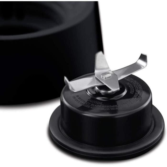 Batidora - RUSSELL HOBBS - Negro mate 24722-56 - 650 W - Negro mate - Bol de cristal de 1,5 L - 2 velocidades + pulso 3 Batidora - RUSSELL HOBBS - Negro mate 24722-56 - 650 W - Negro mate - Bol de cristal de 1,5 L - 2 velocidades + pulso 3