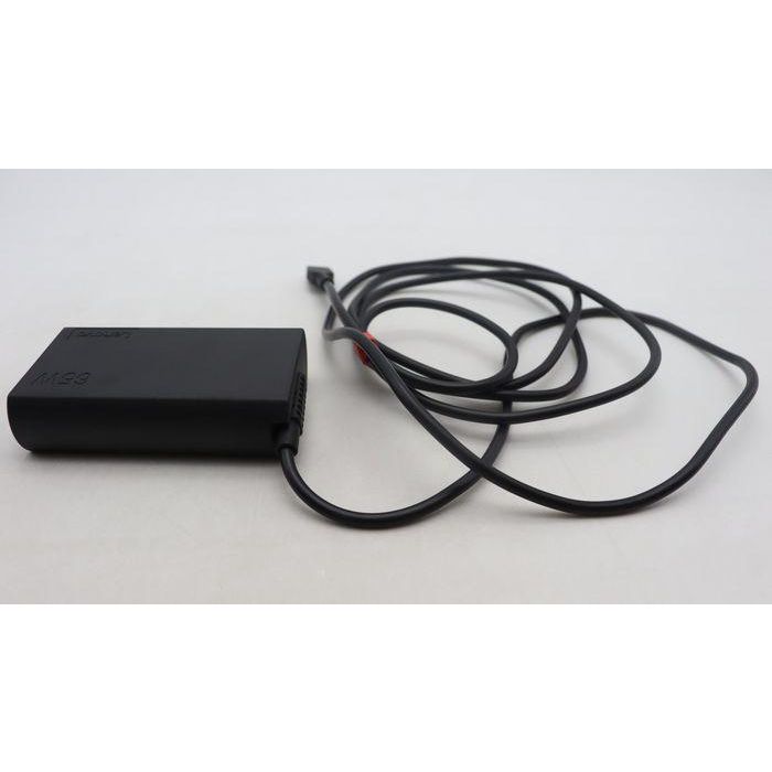 Lenovo AC adapter with 65W power output, multiple voltage options (20V, 15V, 9V, 5V), USB-C connector. 6 Lenovo AC adapter with 65W power output, multiple voltage options (20V, 15V, 9V, 5V), USB-C connector. 6
