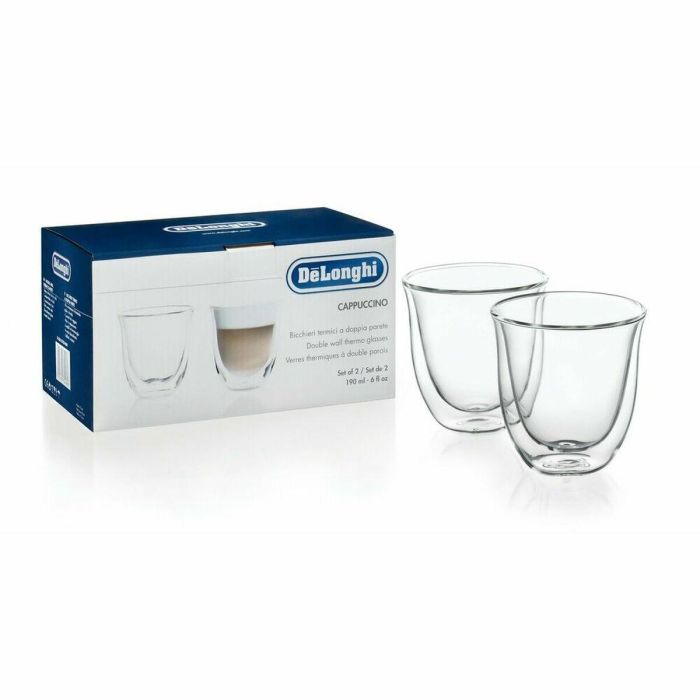 DELONGHI Set de 2 tazas de capuchino - 19 cl