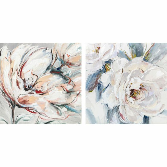 Cuadro DKD Home Decor 90 x 2,5 x 90 cm Flor Shabby Chic (2 Unidades) 0 Cuadro DKD Home Decor 90 x 2,5 x 90 cm Flor Shabby Chic (2 Unidades) 0