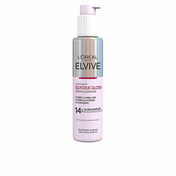 L'Oréal Paris ELVIVE GLYCOLIC GLOSS Sérum Iluminador Cabello Brillo 150 ml