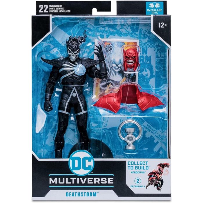 Mcfarlane Toys DC Comics Multiverse Figura Deathstorm Blackest Night 18 cm articulada con base y complementos 2
