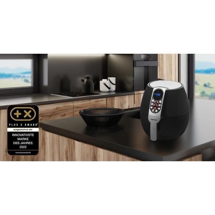 Freidora de aire caliente sin aceite - MD 17320 - Panel de control digital - 8 programas - 8 L - 1500W 1 Freidora de aire caliente sin aceite - MD 17320 - Panel de control digital - 8 programas - 8 L - 1500W 1