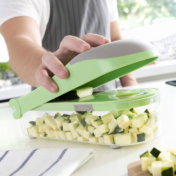 Cortador de Verduras, Rallador y Mandolina con Recetas y Accesorios 7 en 1 Choppie Expert InnovaGoods 8 Cortador de Verduras, Rallador y Mandolina con Recetas y Accesorios 7 en 1 Choppie Expert InnovaGoods 8