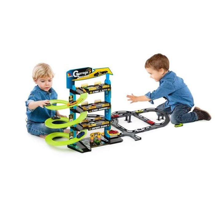 Molto Parking 4 plantas con 5 coches incluidos para niños a partir de 3 años 5